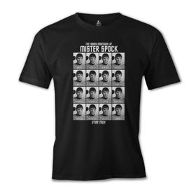Lord T-Shirt ÖS-223 Siyah Star Trek - Mr. Spock Erkek T-shirt