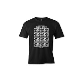 Lord T-Shirt ÖS-223 Siyah Star Trek - Mr. Spock Erkek T-shirt