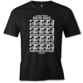 Lord T-Shirt ÖS-223 Siyah Star Trek - Mr. Spock Erkek T-shirt