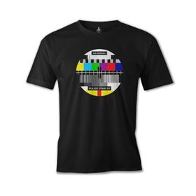 Lord T-Shirt ÖS-254 Siyah Tv No Signal Erkek T-shirt