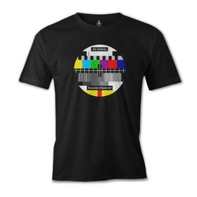 Lord T-Shirt ÖS-254 Siyah Tv No Signal Erkek T-shirt