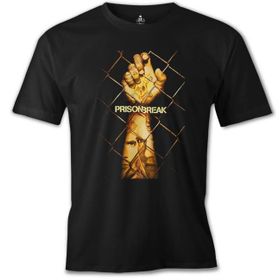Lord T-Shirt ÖS-257 Siyah Prison Break - Caught Erkek T-shirt
