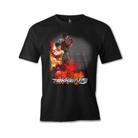 Lord T-Shirt ÖS-473 Tekken 5 Punch Siyah Erkek T-Shirt