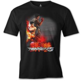 Lord T-Shirt ÖS-473 Tekken 5 Punch Siyah Erkek T-Shirt