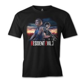 Lord T-Shirt ÖS-477 Resident Evil 3 Siyah Erkek T-Shirt