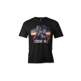 Lord T-Shirt ÖS-477 Resident Evil 3 Siyah Erkek T-Shirt