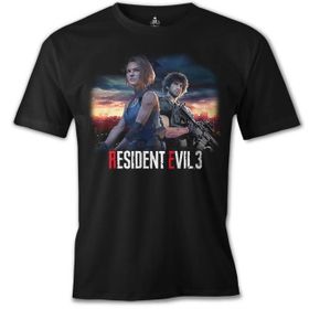 Lord T-Shirt ÖS-477 Resident Evil 3 Siyah Erkek T-Shirt