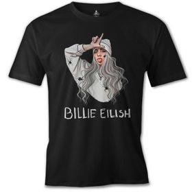 Lord T-Shirt ÖS-480 Billie Eilish Spiders Siyah Erkek T-Shirt