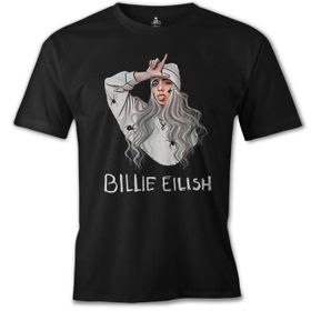 Lord T-Shirt ÖS-480 Billie Eilish Spiders Siyah Erkek T-Shirt