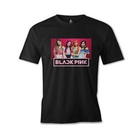 Lord T-Shirt ÖS-489 Black Pink Pink Siyah Erkek T-Shirt