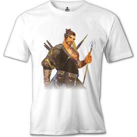 Lord T-Shirt Overwatch - Hanzo Beyaz Erkek T-shirt