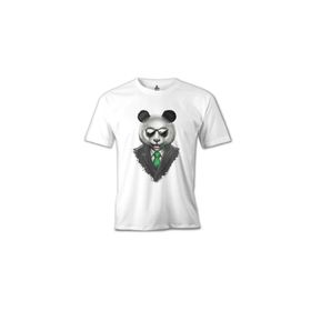 Lord T-Shirt Panda Bamboo Beyaz Erkek T-Shirt