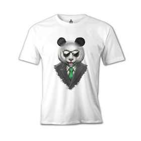 Lord T-Shirt Panda Bamboo Beyaz Erkek T-Shirt