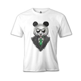 Lord T-Shirt Panda Bamboo Beyaz Erkek T-Shirt