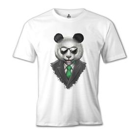 Lord T-Shirt Panda Bamboo Beyaz Erkek T-Shirt