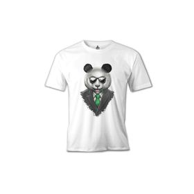 Lord T-Shirt Panda Bamboo Beyaz Erkek T-Shirt