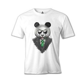 Lord T-Shirt Panda Bamboo Beyaz Erkek T-Shirt