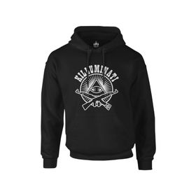 Lord T-shirt PH-1021 Siyah Killuminati Erkek Kapşonlu Sweatshirt