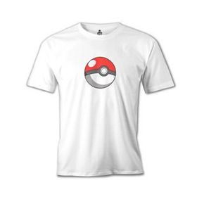 Lord T-Shirt Pokemon - Pokeball Beyaz Erkek T-shirt