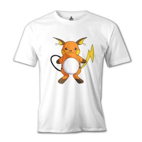 Lord T-Shirt Pokemon - Raichu Beyaz Erkek T-shirt