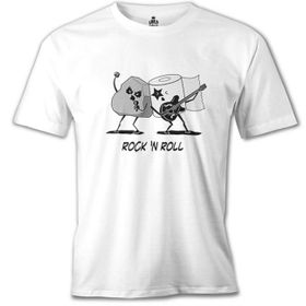 Lord T-Shirt Rock'n Roll Stars Beyaz Erkek T-Shirt