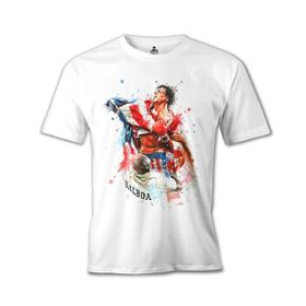 Lord T-Shirt Rocky Balboa - Bayrak Beyaz Erkek T-shirt
