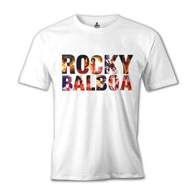 Lord T-Shirt Rocky Balboa - Sylvester Stallone Beyaz Erkek T-shirt