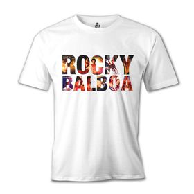 Lord T-Shirt Rocky Balboa - Sylvester Stallone Beyaz Erkek T-shirt