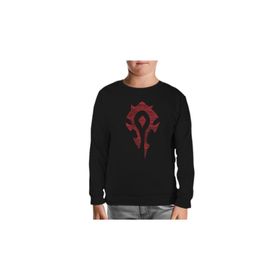 Lord T-Shirt SC-1445 Siyah World Of Warcraft Silver Moon Erkek Çocuk Sweatshirt