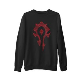 Lord T-Shirt SC-1445 Siyah World Of Warcraft Silver Moon Erkek Çocuk Sweatshirt