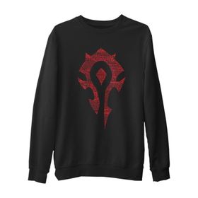 Lord T-Shirt SC-1445 Siyah World Of Warcraft Silver Moon Erkek Çocuk Sweatshirt