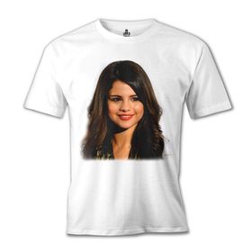 Lord T-Shirt Selena Gomez - Stars Beyaz Erkek T-shirt