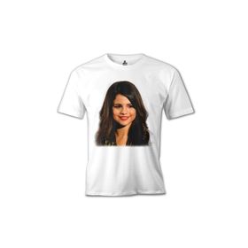 Lord T-Shirt Selena Gomez - Stars Beyaz Erkek T-shirt