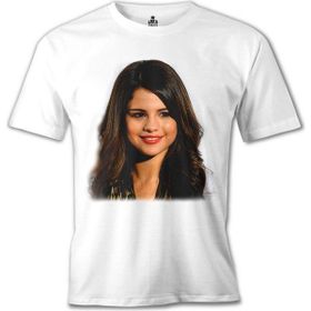 Lord T-Shirt Selena Gomez - Stars Beyaz Erkek T-shirt