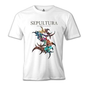 Lord T-Shirt Sepultura Endurance Logo Beyaz Erkek T-Shirt