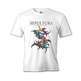 Lord T-Shirt Sepultura Endurance Logo Beyaz Erkek T-Shirt