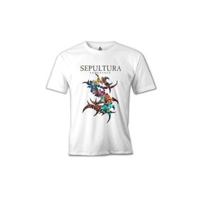 Lord T-Shirt Sepultura Endurance Logo Beyaz Erkek T-Shirt