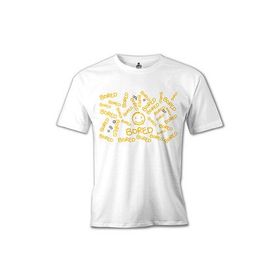 Lord T-Shirt Sherlock - is Bored Beyaz Erkek T-shirt