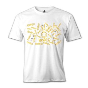 Lord T-Shirt Sherlock - is Bored Beyaz Erkek T-shirt