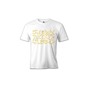 Lord T-Shirt Sherlock - is Bored Beyaz Erkek T-shirt
