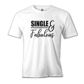 Lord T-Shirt Single And Fabulous Beyaz Erkek T-Shirt