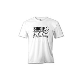 Lord T-Shirt Single And Fabulous Beyaz Erkek T-Shirt