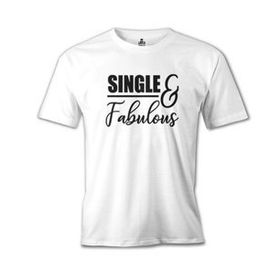 Lord T-Shirt Single And Fabulous Beyaz Erkek T-Shirt
