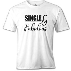 Lord T-Shirt Single And Fabulous Beyaz Erkek T-Shirt