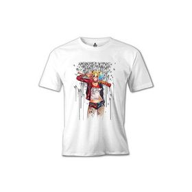 Lord T-Shirt Suicide Squad - Harley Quinn Daddy's Monster Beyaz Erkek T-shirt