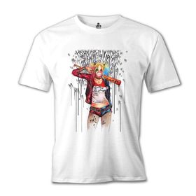 Lord T-Shirt Suicide Squad - Harley Quinn Daddy's Monster Beyaz Erkek T-shirt