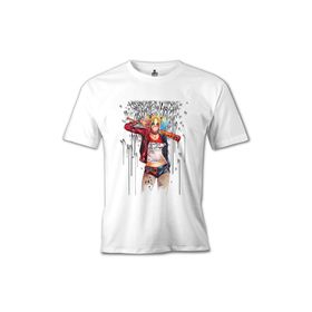Lord T-Shirt Suicide Squad - Harley Quinn Daddy's Monster Beyaz Erkek T-shirt