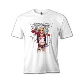 Lord T-Shirt Suicide Squad - Harley Quinn Daddy's Monster Beyaz Erkek T-shirt