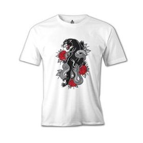 Lord T-Shirt Tattoo Tiger Beyaz Erkek T-Shirt