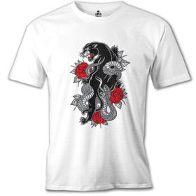 Lord T-Shirt Tattoo Tiger Beyaz Erkek T-Shirt